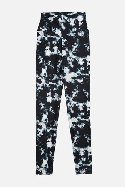 

women's leggings trendyol printed sports twoaw22ty0093, Black