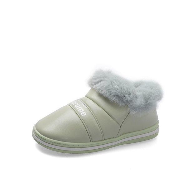 

faux fur winter warm shoes woman men indoor slippers soft plush anti-slip lovers home floor slipper cotton slides sh08271, Black