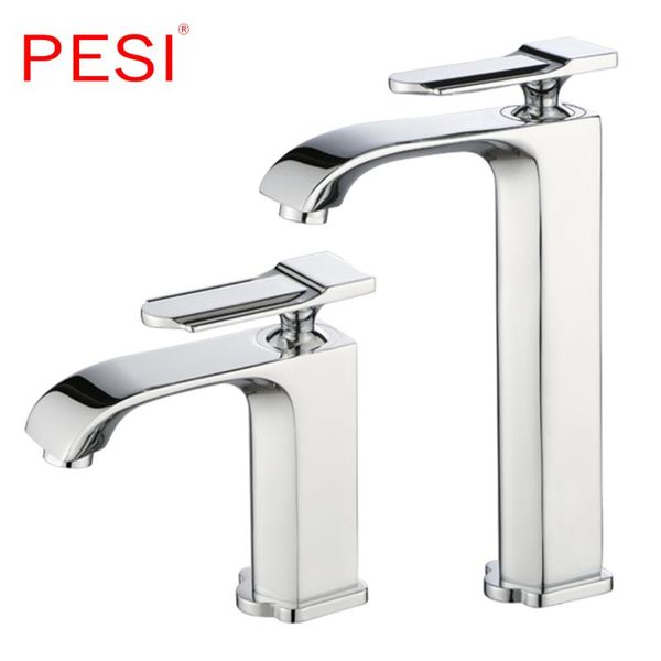 

bathroom sink faucets wholesale brass deck mounted basin faucet single handle mixer tap cold rotation spout,chrome.