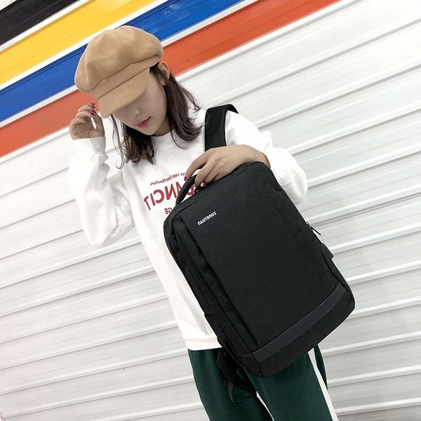 

backpack business zipper nylon lapbag double shoulder decompression strap