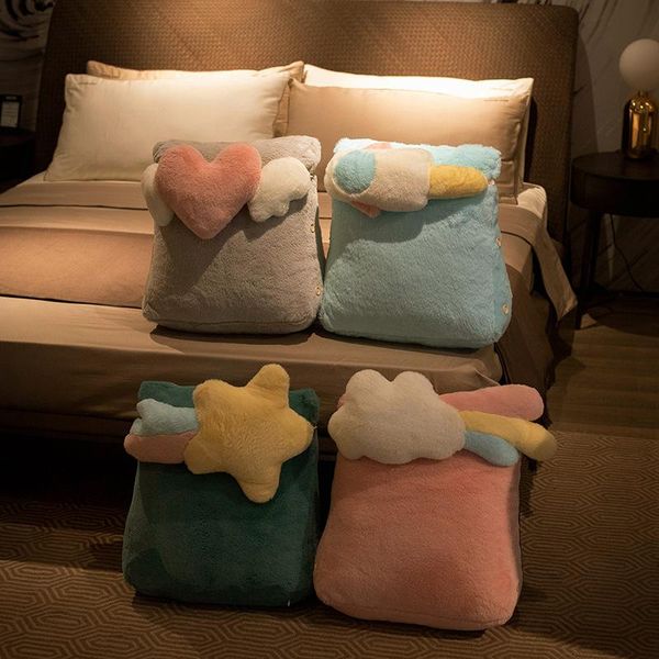 

cushion/decorative pillow ins style triangle back cushion sofa bed lumbar support home decoration thicken waist meteor headrest gifts