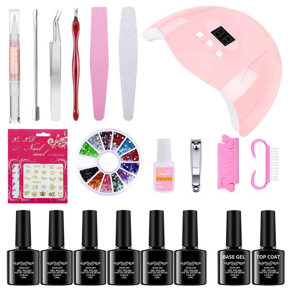 

quality nail tool set armor oil glue novice beginner home lamp ptherapy machine