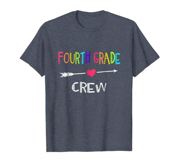 

fourth grade crew teacher - t shirt, White;black