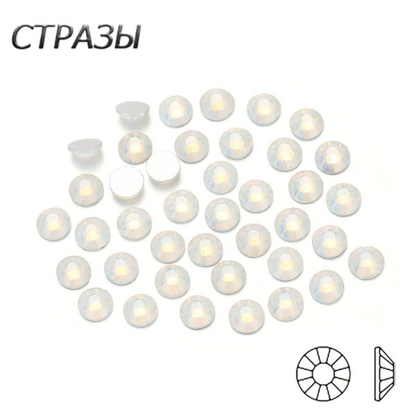 

nail art decorations ctpa3bi crystal white opal shadow all size non fix glass rhinestones flatback rhinestone for charms 3d nails, Silver;gold