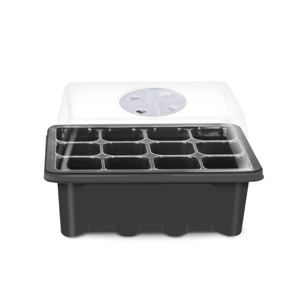 

6/12 tray insert seeding case plastic plant seeds growing box cells hole nursery pots seed base garden grow planters &
