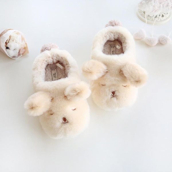 

slippers 2021 warm flats soft sole women indoor floor slippers/shoes animal shape white gray cows pink flannel home, Black