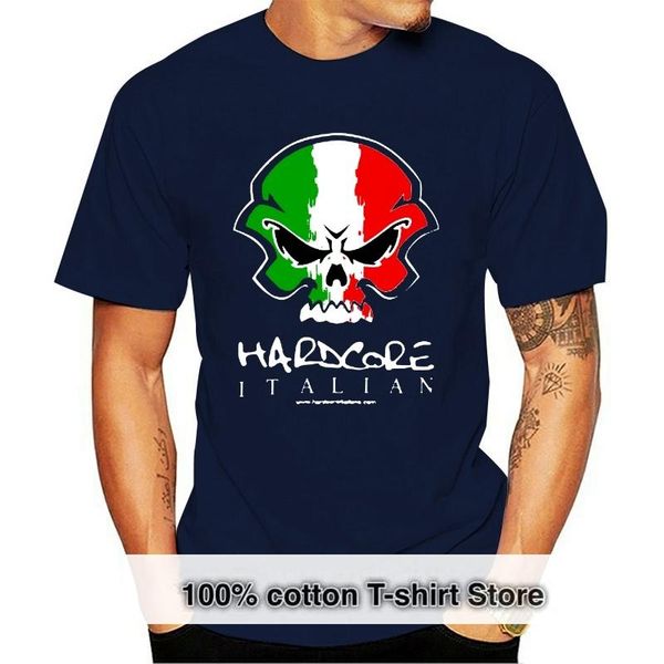 

men's t-shirts camiseta italiana hardcore para hombre y mujer, White;black