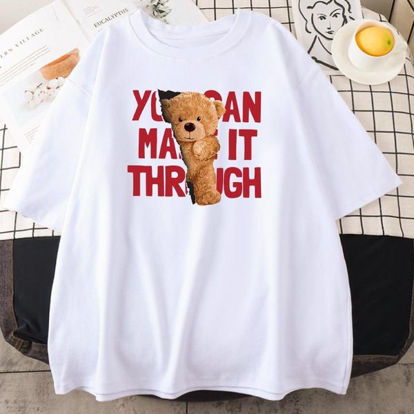 

women's t-shirt cute cartoon pattern prints for women tshirt streetwearÂ tees shirts creative fit 2021 soft t-shirts woman, White