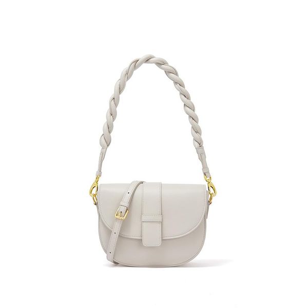 

evening bags 2021 women's bag texture retro oblique hanging underarm personality braid stiletto semi-round saddle