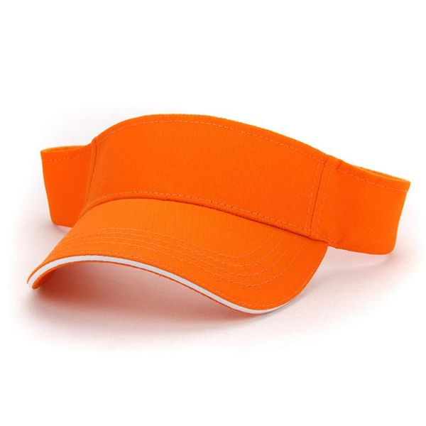 

outdoor hats men women adjustable sunscreen solid sports summer visor cap party tennis golf fashion training casual running, Black;white
