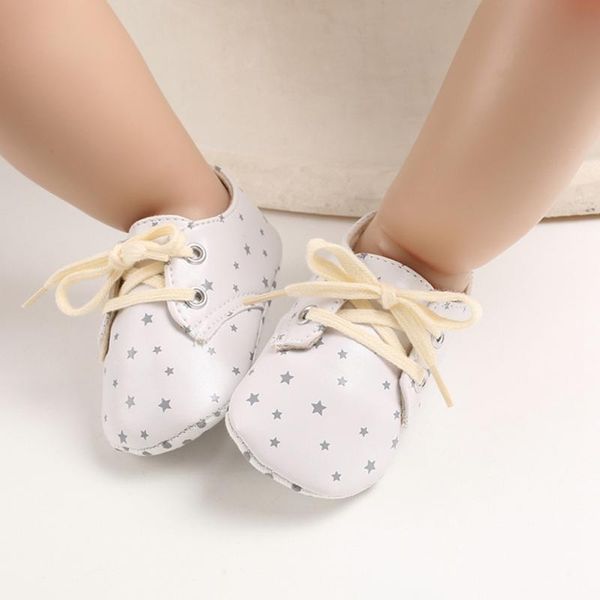 

first walkers star print baby shoes children footwear anti-slip born crib sneaker 0-18m