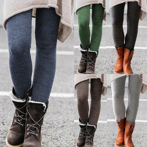 

women's leggings 2021 women fashion casual highly elastic leg fit most sizes leggins pants trousers woman's, Black