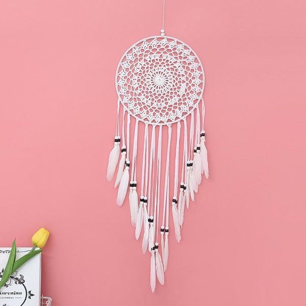 

car decoration rearview mirror pendant style dream catcher handmade feather wind chimes room ideas lucky interior decorations