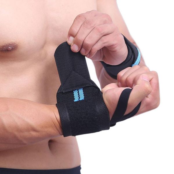 

wrist support 1 pair wristband weight lifting gym training brace straps wraps crossfit powerlifting weightlifting, Black;red