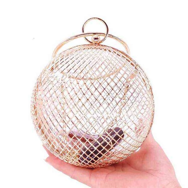 

popular metal hollow out dinner bag tennis handbag temperament makeup messenger wedding evening
