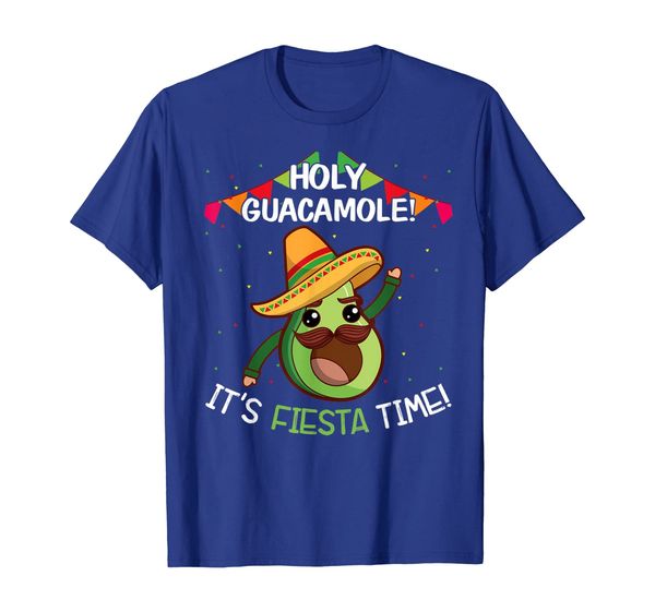 

holy guacamole it's fiesta time mexican cinco de mayo tshirt, White;black