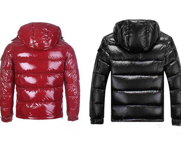 

men down jacket down coats mens outdoor thick warm feather women winter coat outwear jackets parkas, Black