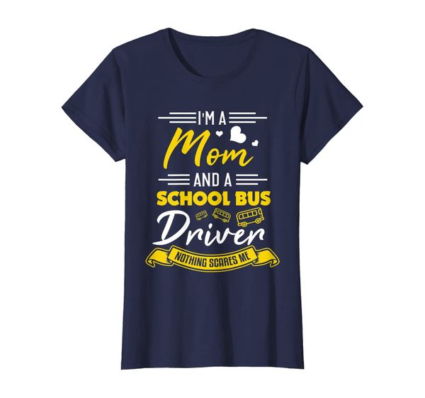 

womens bus driver mom shirt funny mom school bus driver gift t-shirt, White;black