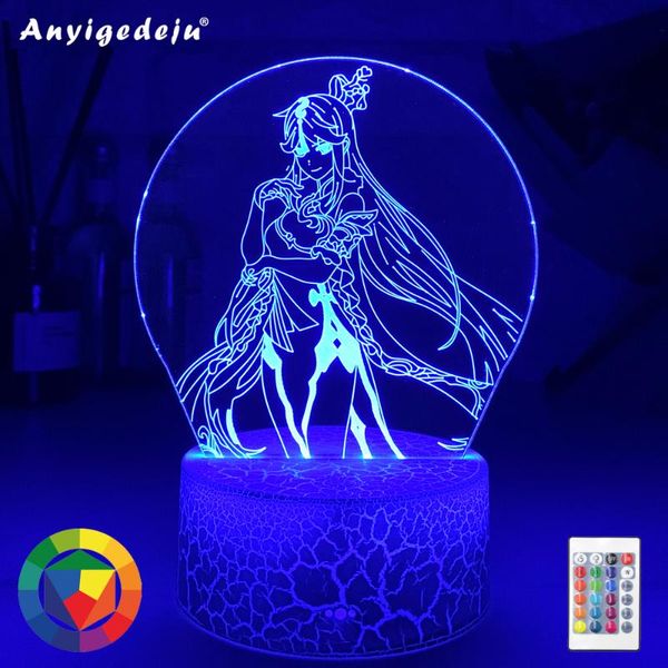 

night lights est japanese 3d lamps anime figure nightlight kids child girls bedroom decor manga gifts light lamp in the a-456