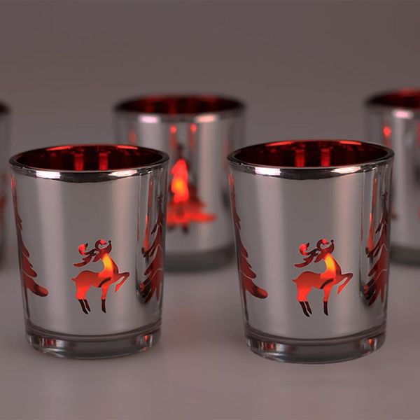 

candle holders xmas glass tea light votive home wedding decor