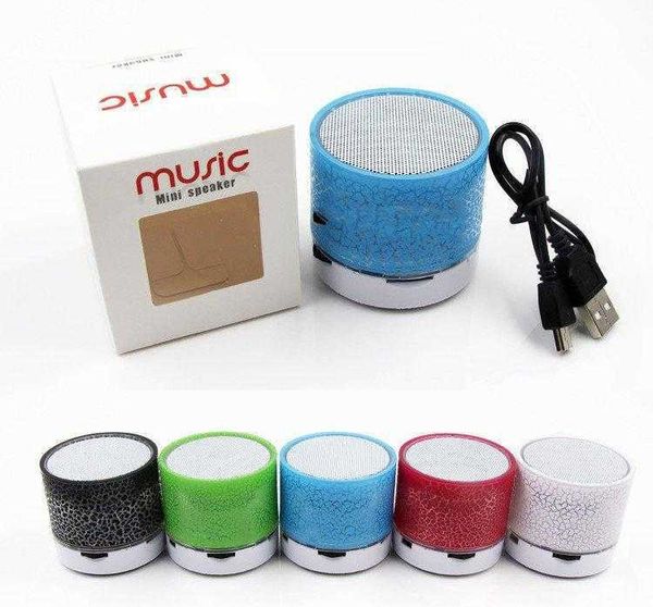 

2018 a9 mini bluetooth car speaker led hands tf card usb super bass loudspeaker car audio portable stereo mp3 music player dhl car