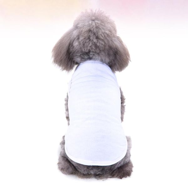 

pet dog short sleeve shirt pure color polyester puppy t shirts summer clothes - size apparel