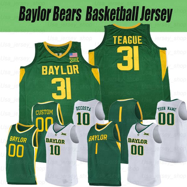 

baylor bears college basketball jerseys 12 jared butler 31 macio teague 11 mark vital 33 freddie gillespie, Black;red