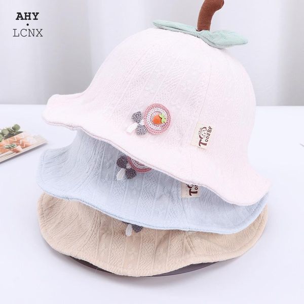 

spring baby bucket hat cotton lollipop pattern girls sun protection cute outdoor fisherman caps & hats, Yellow