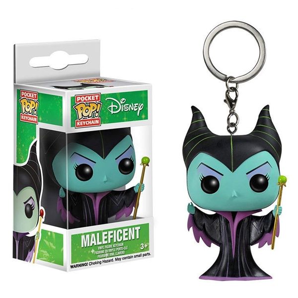 

funko pop sleeping spell sleeping beauty maleficent key chain doll