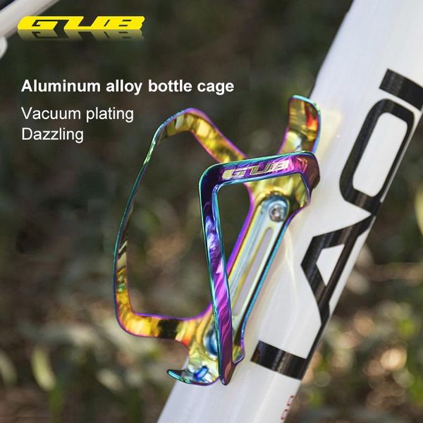 

sports cycling colorful bottle cage mountain bike holder aluminum alloy titanium bicycle accessories 2021 water bottles & cages