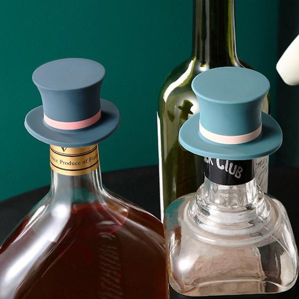 

drinking straws 1pc cork red wine fun hat leak proof home decoration silicone leakproof lid champagne ser sealed bottle cap