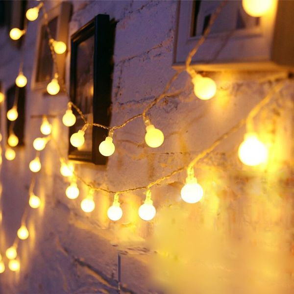 

strings usb/battery power led ball garland lights fairy string waterproof outdoor lamp christmas holiday wedding party decoration