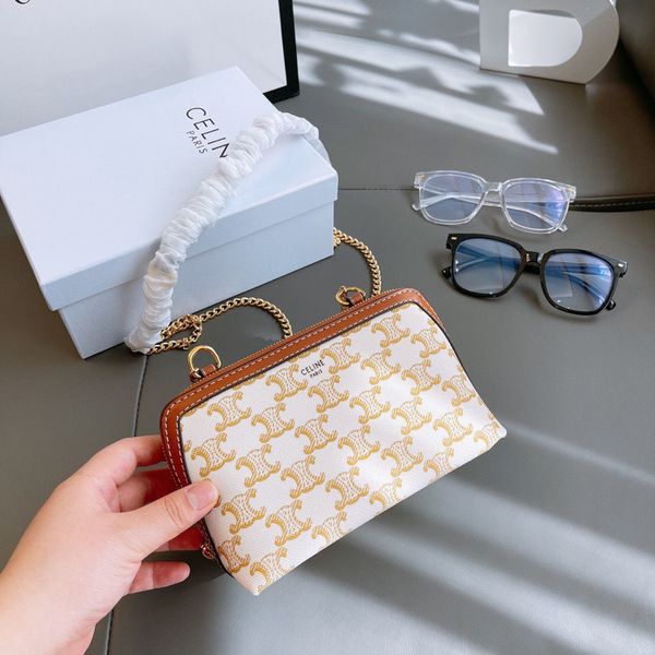 

2021 mini [valentine's day]celinse embroidery boston one shoulder messenger storage bags change chain bag luxuryss designerss yw