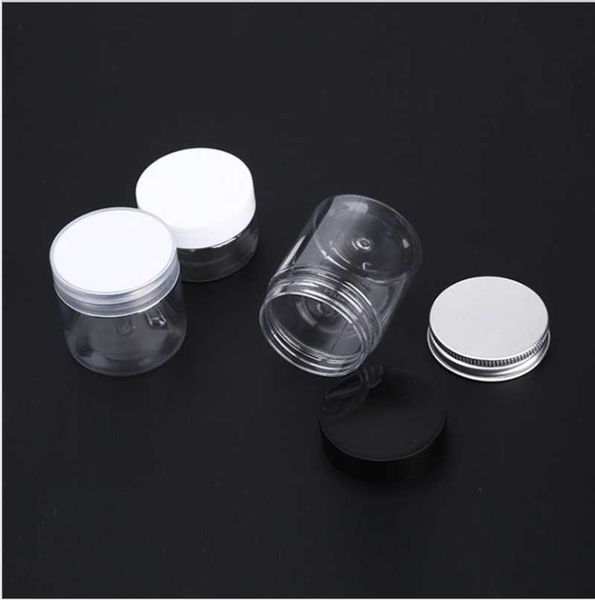

storage bottles & jars 30 pcs/lot clear pet plastic with aluminum lid 200ml cosmetic masque container case