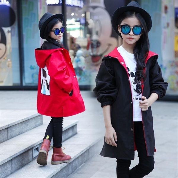 

fashion kids jackets for girls spring style cartoon coats 4 5 6 7 8 9 10 11 12 13 year, Blue;gray