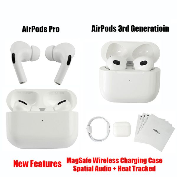 

air pod gen 2 3 pro airpods 3rd third generation bluetooth earphones h1 chip magsafe wireless charging headset pods ap3 ap2 earbuds with val