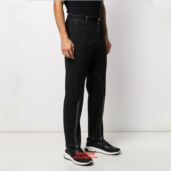 

men's pants 27-46 2021 men women's clothing hair stylist fashion personalized straight plus size singer costumes, Black