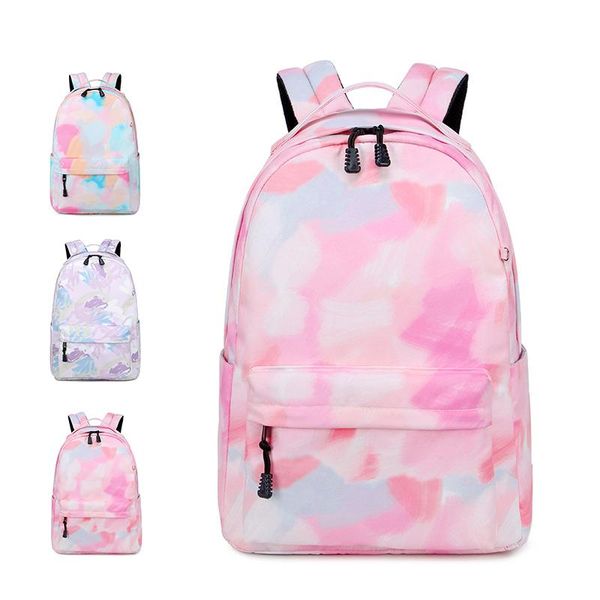 

school bags graffiti printed backpack female middle student bag lightweight large capacity waterproof casual travel