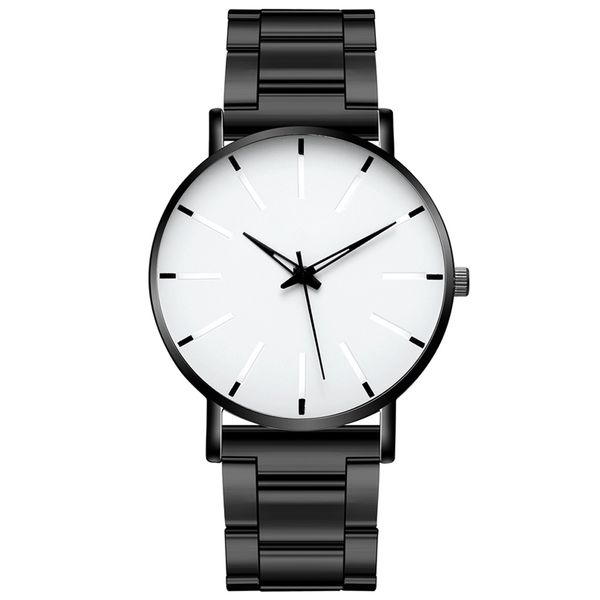 

watches luxury male elegant ultra thin business stainless steel mesh quartz relogio masculino w04, Silver