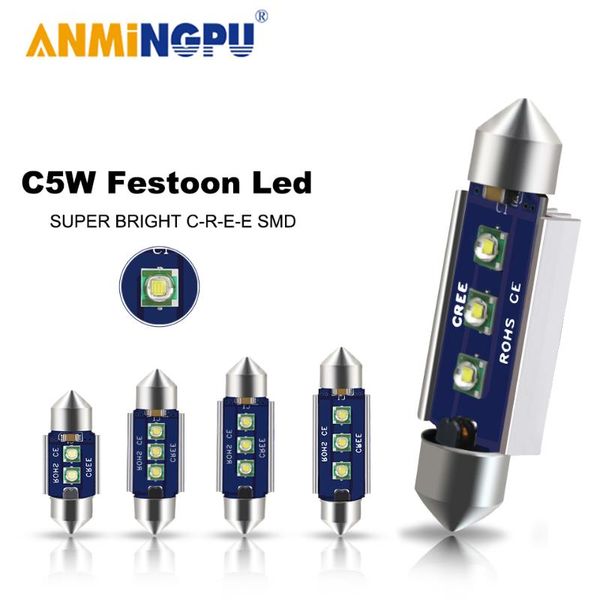 

2x signal lamp c10w c5w led canbus 31mm 36mm 39mm 41mm festoon car interior light license plate white 12v emergency lights