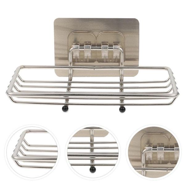 

soap dishes 2pcs punch-shelf bathroom kitchen storage panel holder draining
