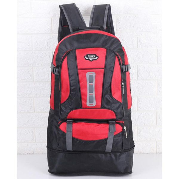 

men's outdoor mountaineering backpack nylon material multifunctional large-capacity fashion casual travel student bag
