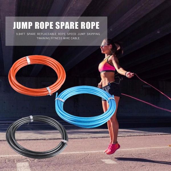 

jump ropes classic delicate 3m spare rope replaceable wire cable for speed skipping train fitness
