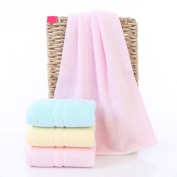 

towel 100% cotton 60x30cm soft plain color face wash bath