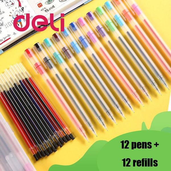 

color/set colorful gel pen set and refills ink -selling creative candy 0.5mm stationery school office supplies pens