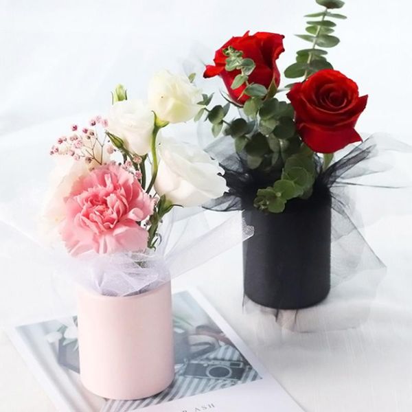 

mini flower boxes hug bucket florist arrangement vase cardboard packaging for business birthday party candy gift favor wrap