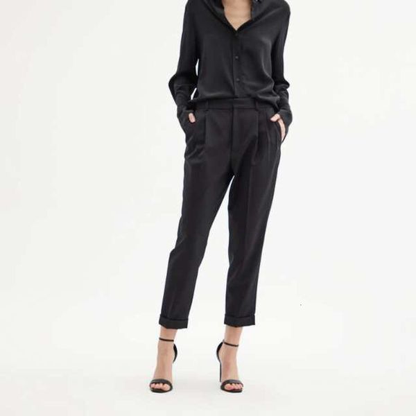 

women's pants & capris casual wool pants, small tube weight loss novel, autumn, Black;white