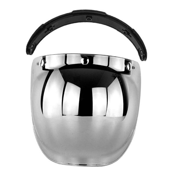 

motorcycle helmets color helmet bubble visor vintage 3-snap open face cover retro