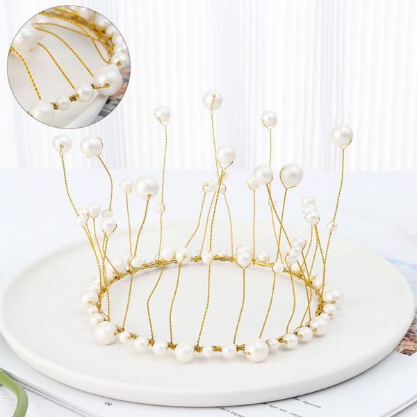

other event & party supplies gift headdress seaweed shiny baking artificial pearl crown cake er birthday decoration