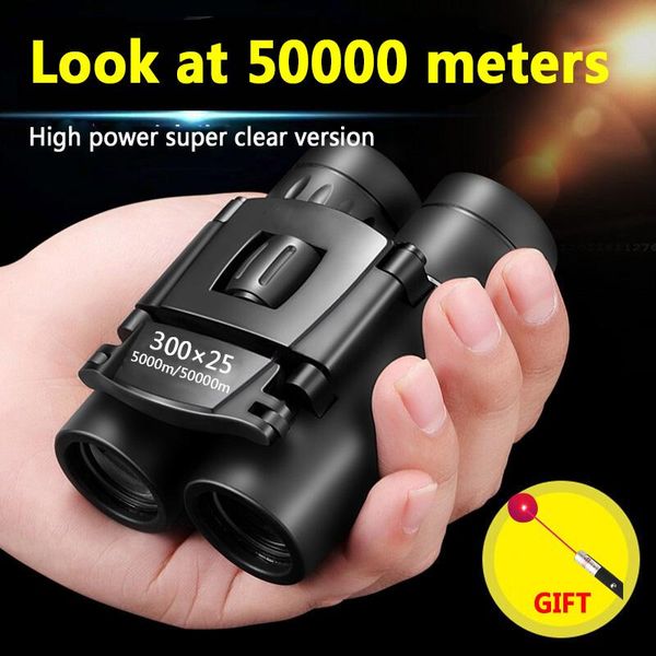 

telescope & binoculars 50000m long range 300x25 hd portable mini low light night vision for hunting camping with phone holder gift